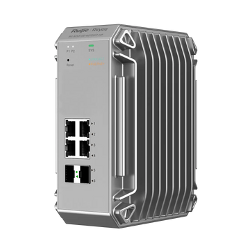 Switch Grado Industrial REYEE 4 Interfaces Gigaethernet PoE+ 2SPF 1.25 - RG-NIS3100-4GT2SFP-HP